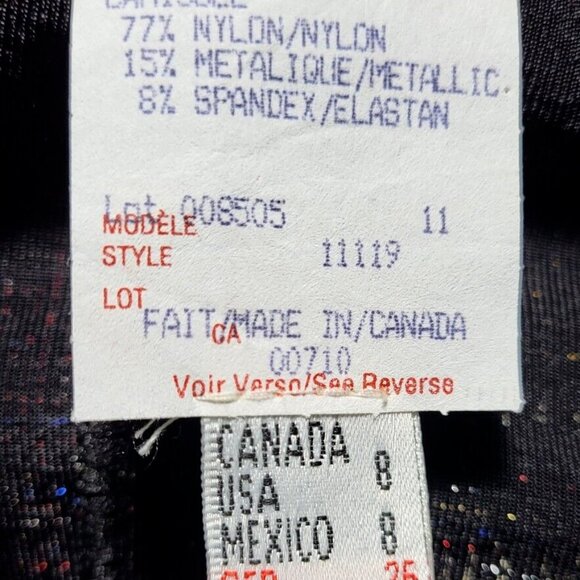 Vintage Joseph Ribkoff 90's Beaded Camisole & Jacket Metallic Thread Size 8 - Picture 8 of 10